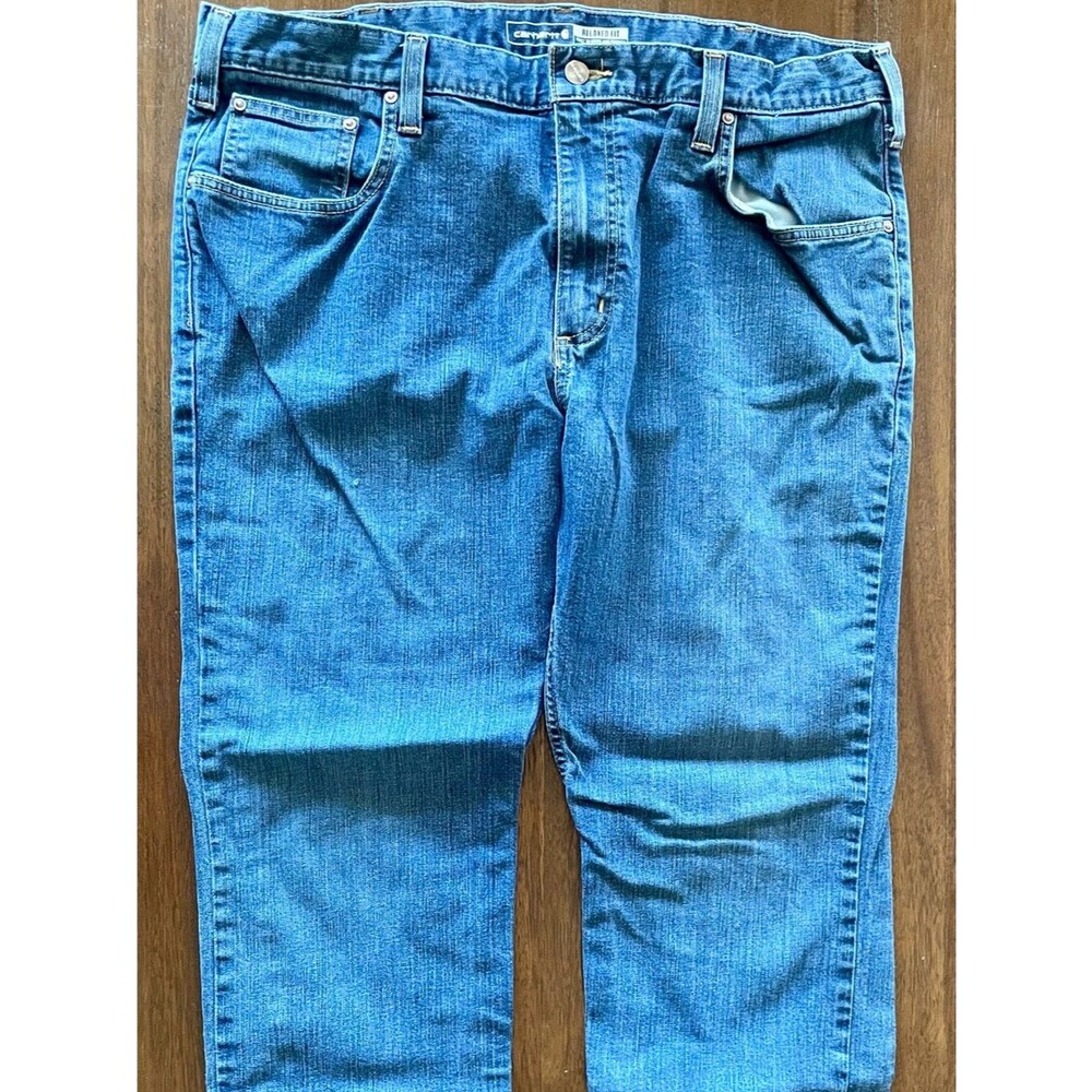 Carhartt Relaxed Fit Rugged Flex Blue Jeans – Size 38x30
